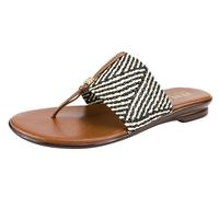 ITALIAN Shoemakers Women's Afia Sandal, Black Aztec, 5 UK