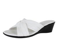 ITALIAN Shoemakers Women's Saylor Wedge Sandal, White-v2, 4.5 UK