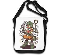 Italian Soldier Soldier Pizza Funny Italian Military Parody Shoulder Bag White