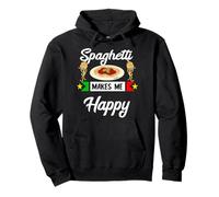 Italian spaghetti makes me happy pasta noodles Pullover Hoodie