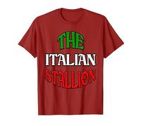 Italian Stallion T-Shirt, Men, Cranberry Red, Small