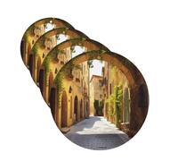 Italian Street Car Air Freshener Cards for Women Men 4 Pack Cute Car Accessories Long Lasting Scent Car Diffuser Hanging Auto Aromatherapy Tablets Car Fresheners Gifts