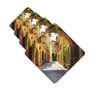 Italian Street Car Air Freshener Cards for Women Men 4 Pack Cute Car Accessories Long Lasting Scent Car Diffuser Hanging Auto Aromatherapy Tablets Car Fresheners Gifts