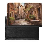 Italian Street Passport Holder for Travel Essentials Ultra Slim Passport Wallet Leather Passport Cover Waterproof Travel Wallet Cute Passport Book Travel Accessories