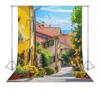 Italian Street Photo Backdrop Polyethylene Studio Background for Photography Video Broadcast Photoshoot