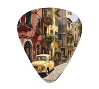 Italian Street Print Organizer Storage Box Different Thickness Guitar Picks For Acoustic Guitar