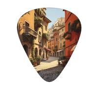 Italian Street Print Organizer Storage Box Different Thickness Guitar Picks For Acoustic Guitar
