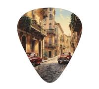 Italian Street Print Organizer Storage Box Different Thickness Guitar Picks For Acoustic Guitar