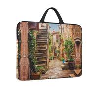 Italian Street Print Protective 14 Inch Laptop Case,Laptop Sleeve With Handle Compatible,Carrying Computer Bag
