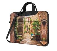 Italian Street Printed Waterproof Laptop Case Ultra-Thin Portable One-Shoulder Laptop Bag 600d Oxford 13in/14in/15.6in
