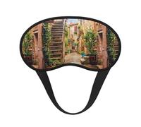 Italian Street Sleep Mask for Side Sleeper, Eye Mask Sleeping for Women Men,for Sleeping with Elastic Band