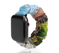Italian Street Smartwatch Replacement Band Compatible with IWatch Soft Elastic Wristbands Watch Strap 38mm/40mm