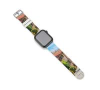 Italian Street Smartwatch Replacement Band Compatible with IWatch Soft Silicone Wristbands Watch Strap 38mm/40mm