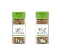 Italian Style Seasoning, Rich and Well-Rounded Herb Blend, 18g, Pack of 2 Jars,A carefully crafted Italian style herb blend delivering a rich, aromatic taste to elevate your cooking.