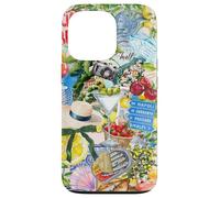Italian Summer Collage European Preppy Mosaic Case for iPhone 13 Pro