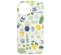Italian Summer Collage Limoncello Ciao Bella Tomato Girly Case for iPhone 15