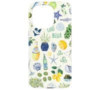 Italian Summer Collage Limoncello Ciao Bella Tomato Girly Case for iPhone 15 Pro