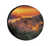 Italian Sunset Universal Tire Cover Replacement Oxford Fabric Waterproof Wheel Protector for SUV Truck RV Camper Dust Snow Sun Protection 26