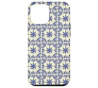 Italian Tile Inspired (1) line drawings, figures, white blue Case for iPhone 12 Pro Max