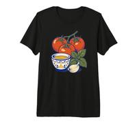 Italian Tomato Basil Olive Oil Garlic Kitchen Design Premium T-Shirt