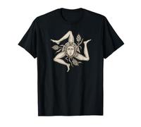 Italian Trinacria Symbol of Sicily, Sicilian Triskelion T-Shirt