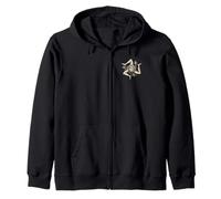 Italian Trinacria Symbol Sicily, Sicilian Triskelion Zip Hoodie