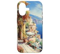 Italian Village By Sea Southern Italy Painting Case for iPhone 17