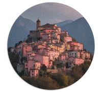 Italian Village Puzzle 1000pcs (67.5x67.5cm) Erwachsene Pink House Puzzle,Home Decor