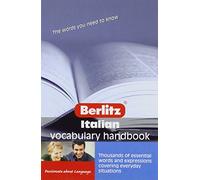 Italian Vocabulary Berlitz Handbook (Berlitz Handbooks)