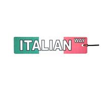 Italian Way Street Sign Car Air Freshener (Fun Birthday/Xmas Christmas Stocking Filler/Secret Santa/Novelty Scented Gift)