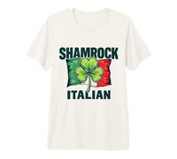 Italian with Shamrock Saint Patricks Day Premium T-Shirt