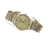 Italian Yellow or Russian Rose Gold Men's Watch Geneve mw017y&wb008y