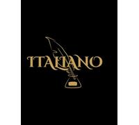 ITALIANO: Edizione Piuma d'Oro - Quaderno per appunti di alta qualità con copertina Nera e dettagli dorati