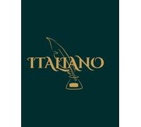 ITALIANO: Edizione Piuma d'Oro - Quaderno per appunti di alta qualità con copertina verde bottiglia e dettagli dorati