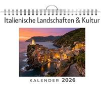 Italienische Landschaften & Kultur: Wandkalender 2026, Kalender DIN A4 quer, Monatskalender im Querformat mit Kalendarium, das perfekte Geschenk