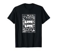 Italienisches Motiv mit Pasta, Pizza, Espresso, Sommer T-Shirt