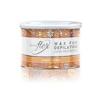 Italwax Flex Amber 400ml - Soft wax for hair removal - Unscented - Liposoluble syntetic formulation - Ideal for waxing all body area
