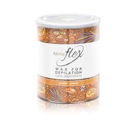 Italwax Flex Amber 800ml - Soft wax for hair removal - Unscented - Liposoluble syntetic formulation - Ideal for waxing all body area