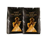 Italwax Luxury Full Body Hard Wax Beads Bundle 2 x 1 Kg (4.4 lbs) - Strip-Free, Unscented, Gentle on Sensitive Skin - Full-Body Hair Removal for Professional Use