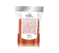 Italwax Top Line Hypoallergenic Hot Bead Wax Depilatory Waxing Pellets Solid Film Beans, Painless Gentle Hair Removal for Sensitive Skin 750grm (Coral)