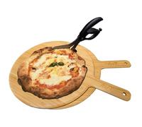 ITALX Deluxe Pizza Serving Board 14” - Set of 2 with EZ Pizza Scissors