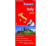 Italy 2018 National Map 735 (Michelin National Maps)
