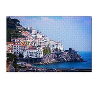 Italy Amalfi Coast Cliff Jigsaw Puzzle 100 Piece Game Artwork Travel Souvenir 45.5x35.5CM
