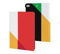 Italy And Belgium Flag Cute Tablet Case Unisex Slim Hard Protective Cover Compatible with iPad 9th/ 8th/ 7th