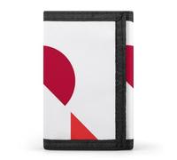 Italy and Japan Flag Men's Wallets Minimalist Trifold Wallet Polyester Card Cases Casual Coin Purse