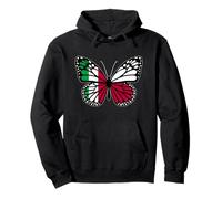 Italy and Poland Mix Butterfly Half Italian Polish Roots Pullover Hoodie