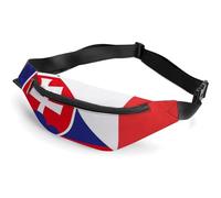 Italy and Slovenia Flag Belt Bag for Women Men Crossbody Fanny Pack Fashion Waist Packs with Adjustable Strap