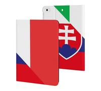 Italy And Slovenia Flag Cute Tablet Case Unisex Slim Hard Protective Cover Compatible with iPad 9th/ 8th/ 7th