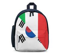 Italy And South Korea Flag Small Travel Backpack for Laptop Casual Daypack Lightweight Bag for Camping Work