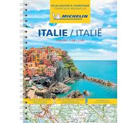 Italy atlas spir.: Wegenatlas Schaal 1 : 300.000 (Michelin Atlassen)